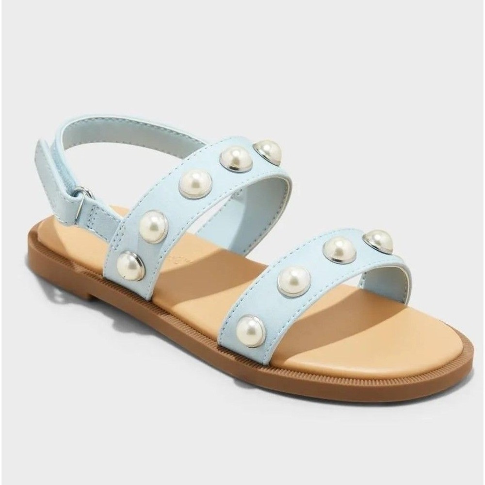 Blue Selene Pearl Sandal Size 8 Toddler Cat & Jack